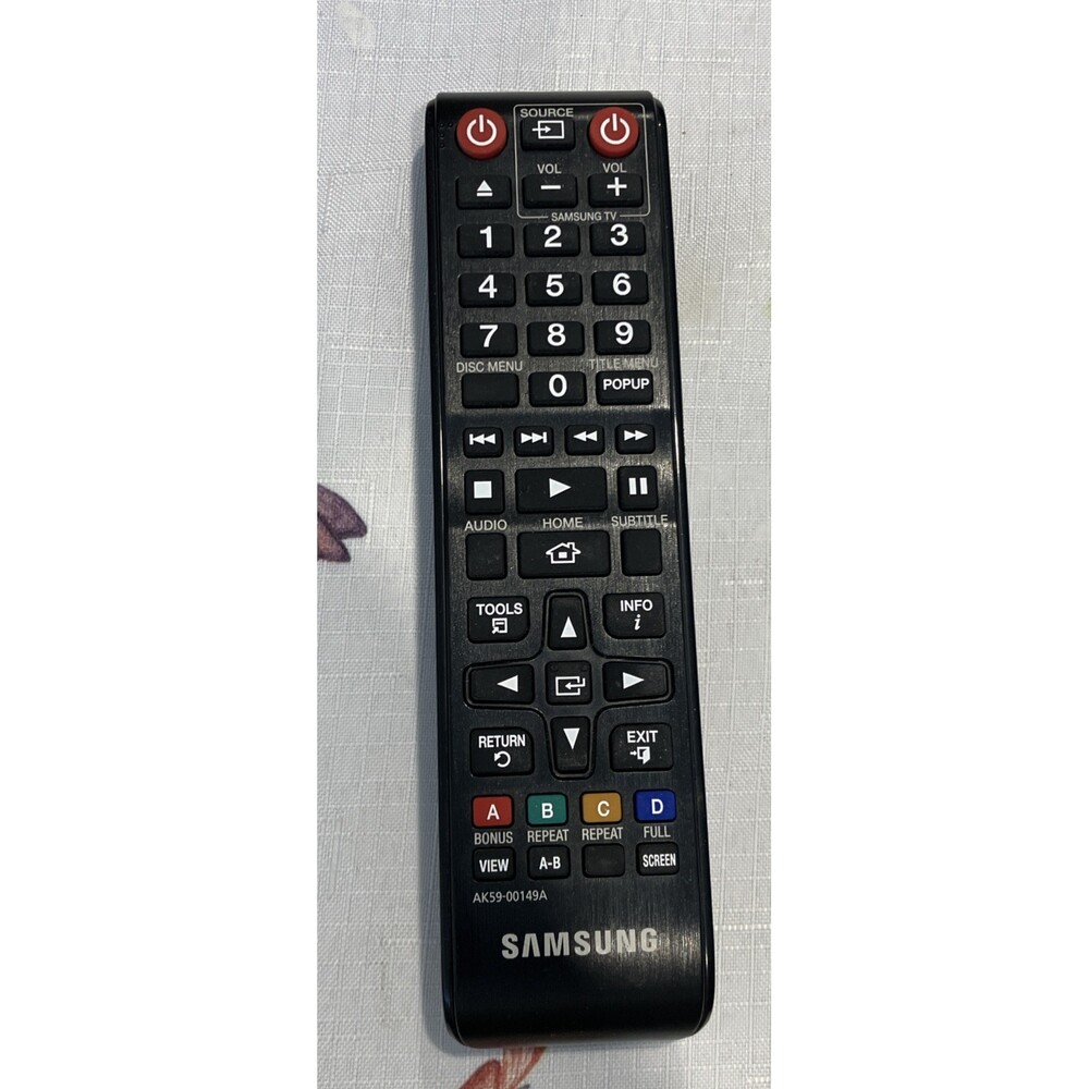 Samsung AK59-00149A Remote Blu-Ray Player OEM Black Original